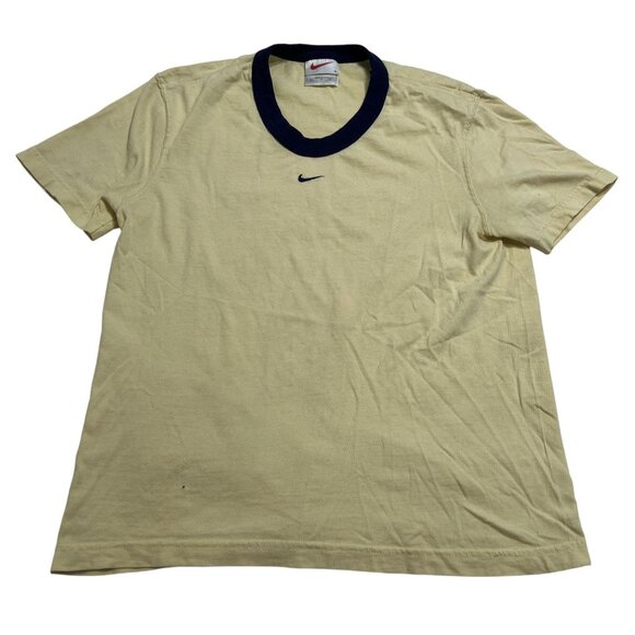 Nike Center Swoosh T-Shirt in Yellow - Picture 1 of 7